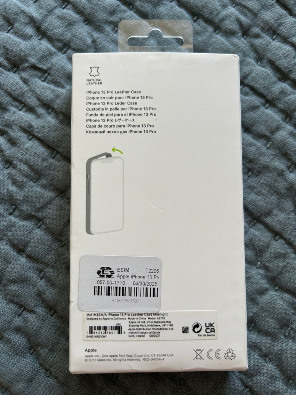 NWT iPhone 13 Pro Black Leather Case Magsafe - Picture 2 of 5